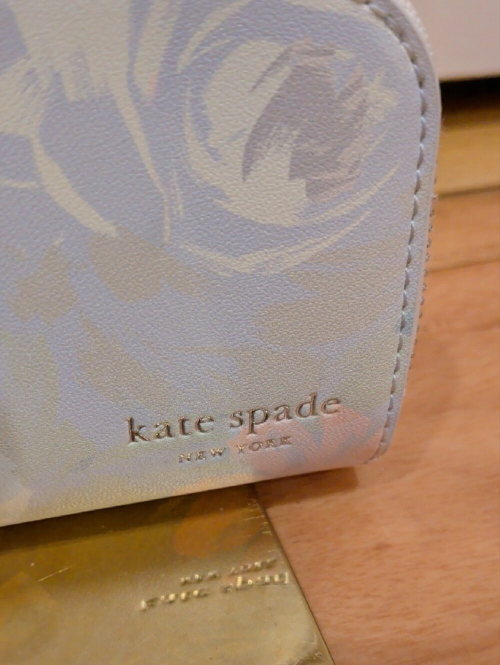 kate spade Pastel Floral Snap Wallet With Zip Devin Hidden Garden Small Slim - Picture 5 of 16